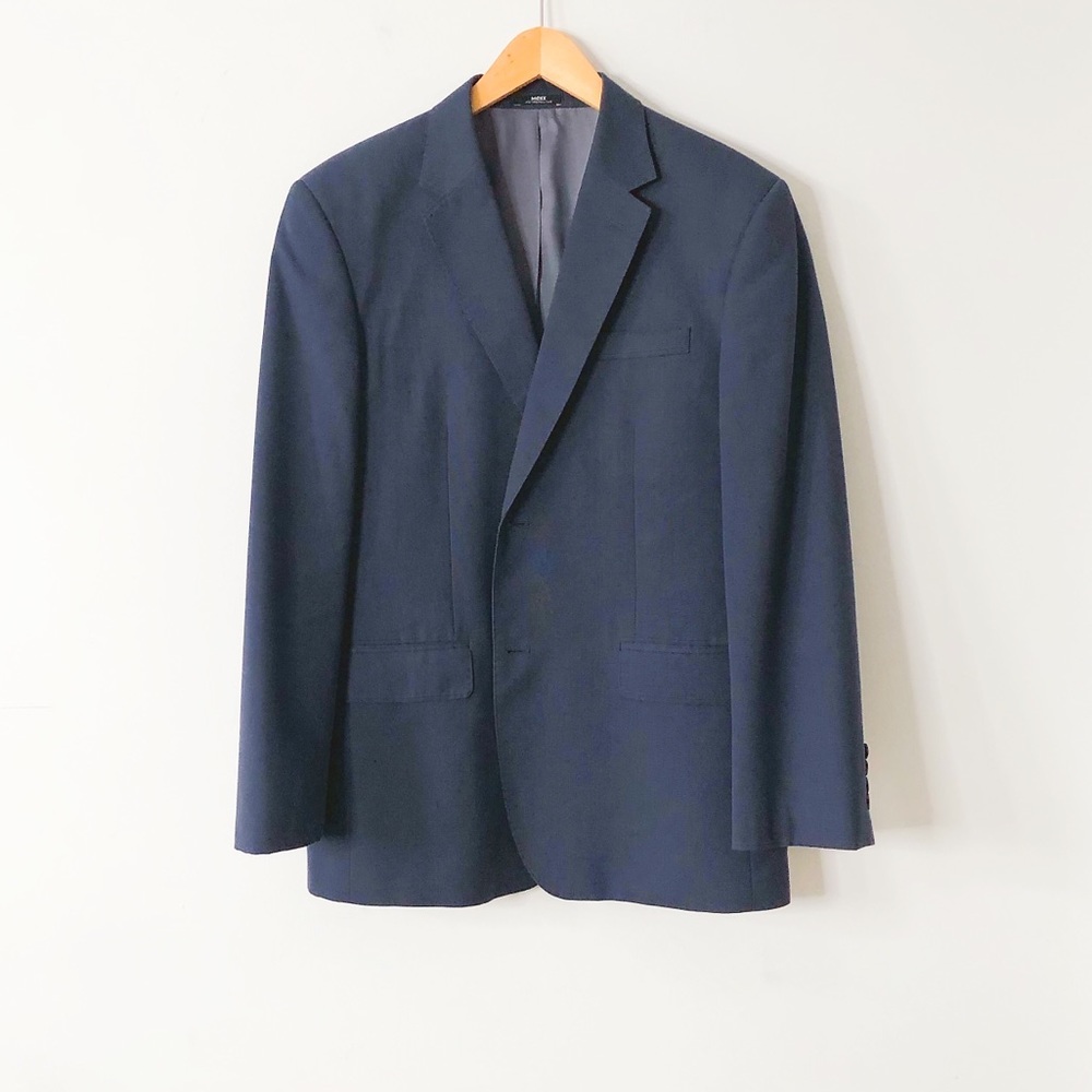 Mexx Metropolitan Navy Blue Blazer Sport Jacket Size 40R Single Vent Two Button
